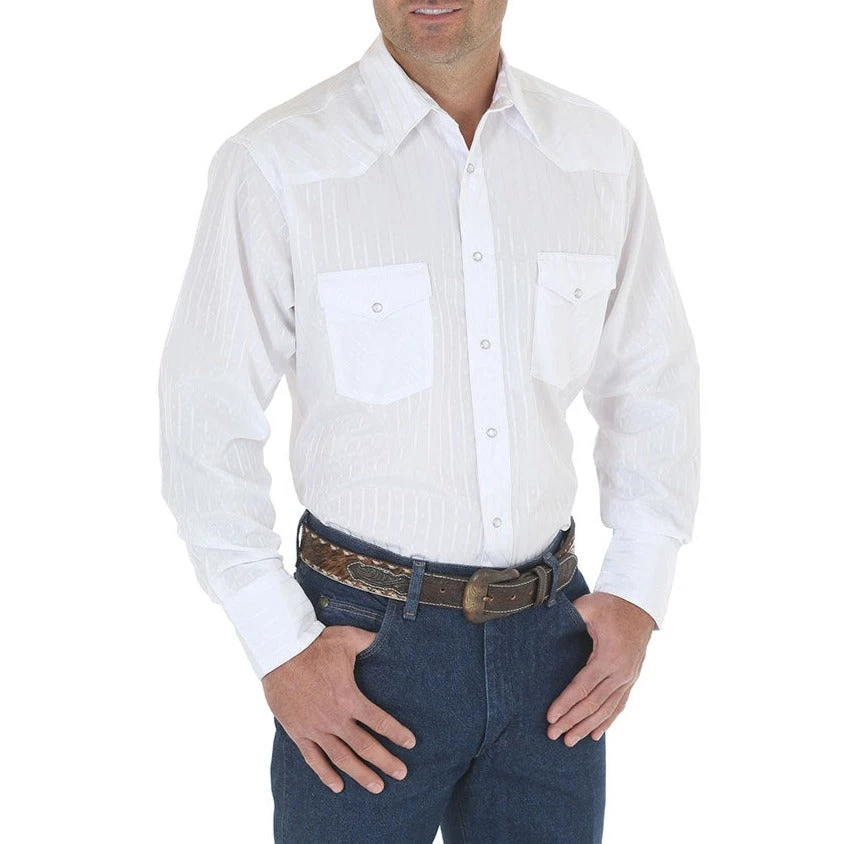 Wrangler Men's Sport Western Tonal Stripe Shirt - Image 2