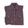 Resistol Boys' Ten Sleep Snap Diamond Print Shirt