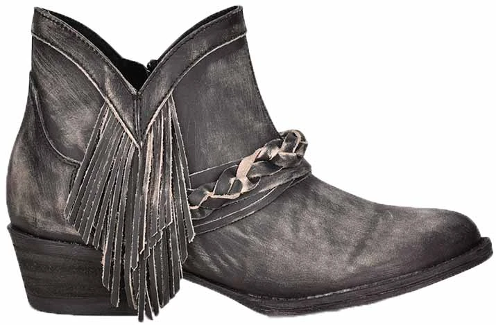 Circle G Women's Zipper With Fringe Round Toe Cowgirl Boots - Image 2