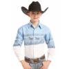 Panhandle Boys' Galloping Horse Border Print Shirt