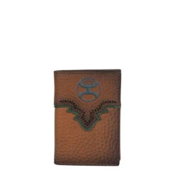 Hooey Men's Russet Leather Tri-Fold Wallet