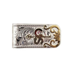 Montana Silversmiths Calgary Stampede Two Tone Bitterroot Flourish Money Clip