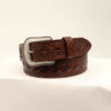 3D Belt Co. Cognac Chevron Lacing Belt