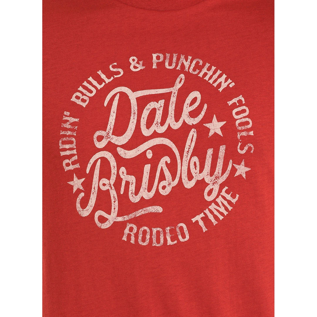 Rock & Roll Cowboy Dale Brisby Red Logo T-Shirt - Image 2