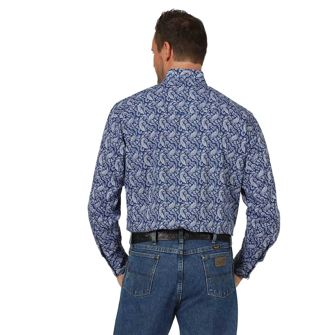 Wrangler Men's George Strait Troubadour Paisley Shirt - Image 2