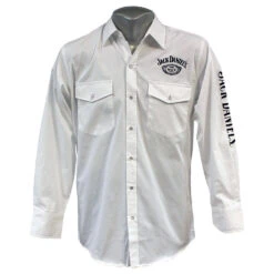 Jack Daniel's Men's Embroidered Logo Shirt