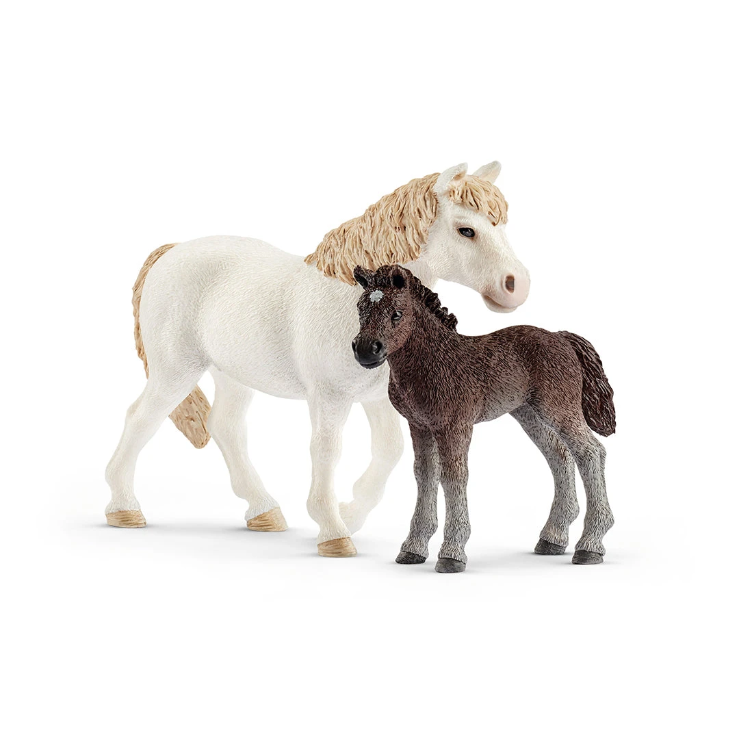 Schleich Pony Mare And Foal Toy
