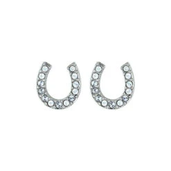 Montana Silversmiths Women's Crystal Horseshoe Stud Earrings