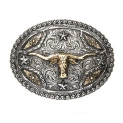 AndWest Berry Edge Two-Tone Longhorn Buckle