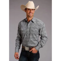 Stetson Men's Classic Victorian Print Shirt