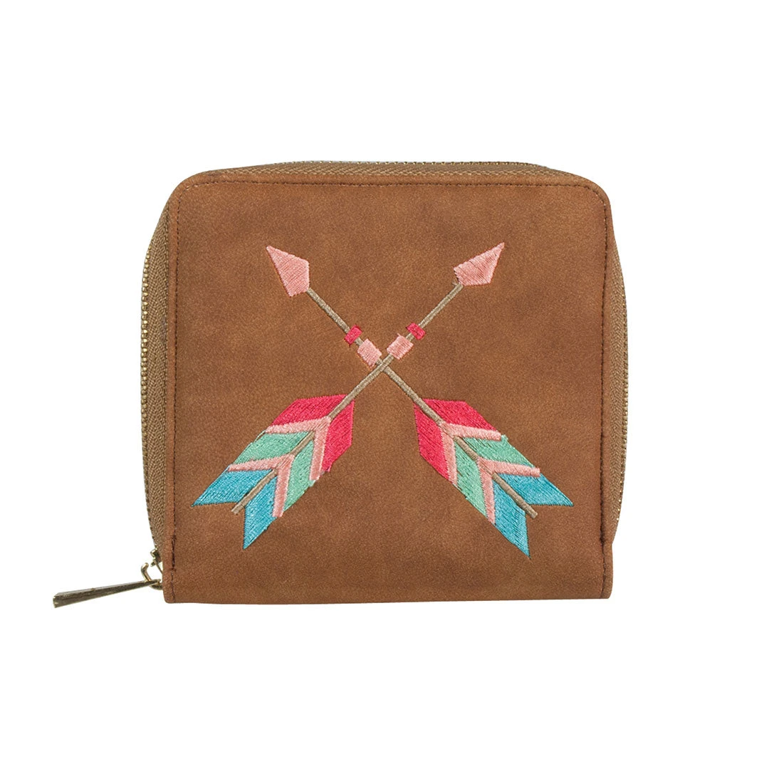 Catchfly Women's Abiquiu Embroidered Arrow Wallet