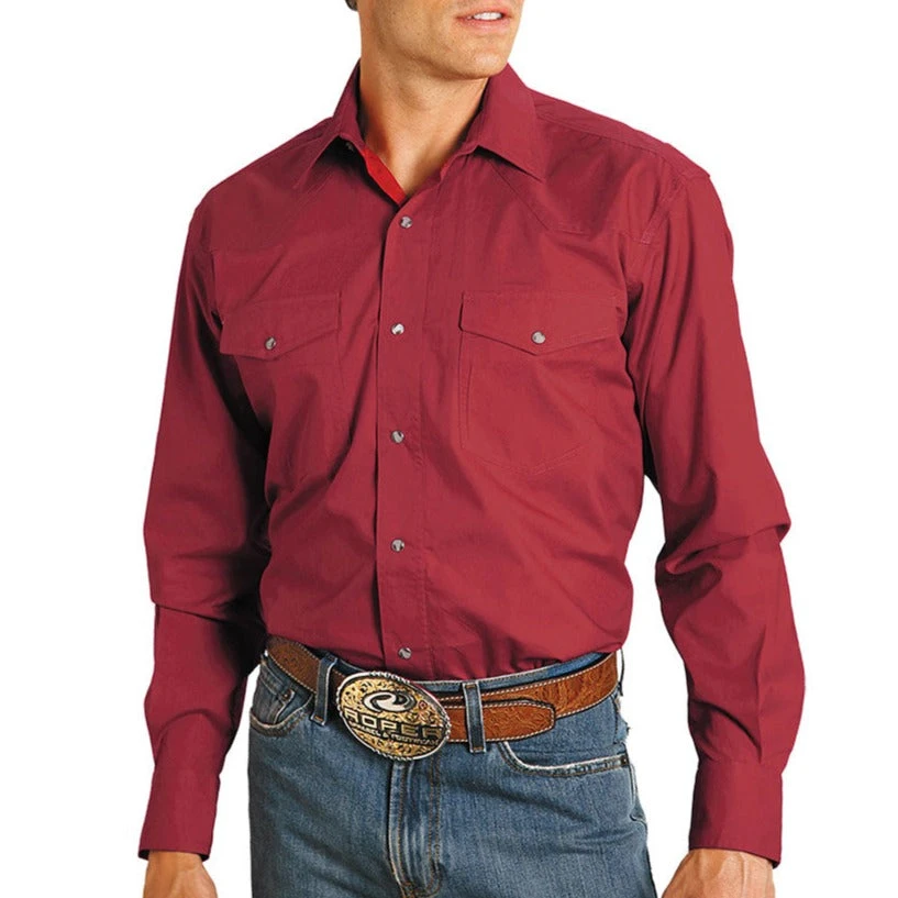 Roper Men's Poplin Western Shirt - Image 2