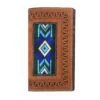 Twisted X Men's Bead Inlay Leather Rodeo Wallet