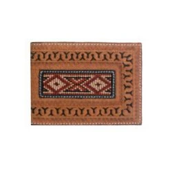 Twisted X Men's Bead Inlay Leather Bi-Fold Wallet