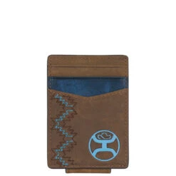 Hooey Men's Zig-Zag Stitch Cardholder Wallet