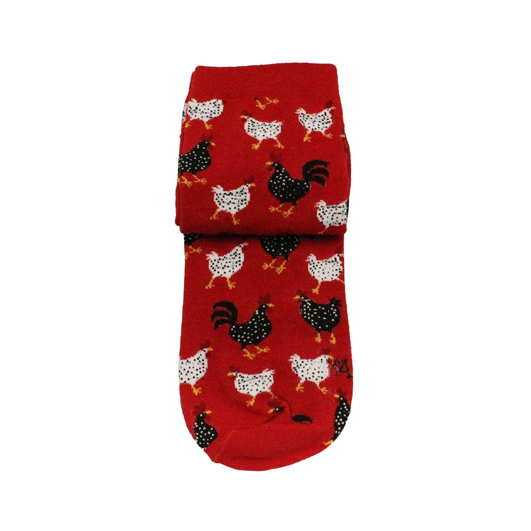Austin Accent Women's Mid Calf Chicken Print Socks - Image 2