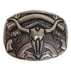 AndWest Antique Steer Skull Buckle