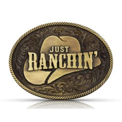 Montana Silversmiths Dale Brisby Just Ranchin' Buckle