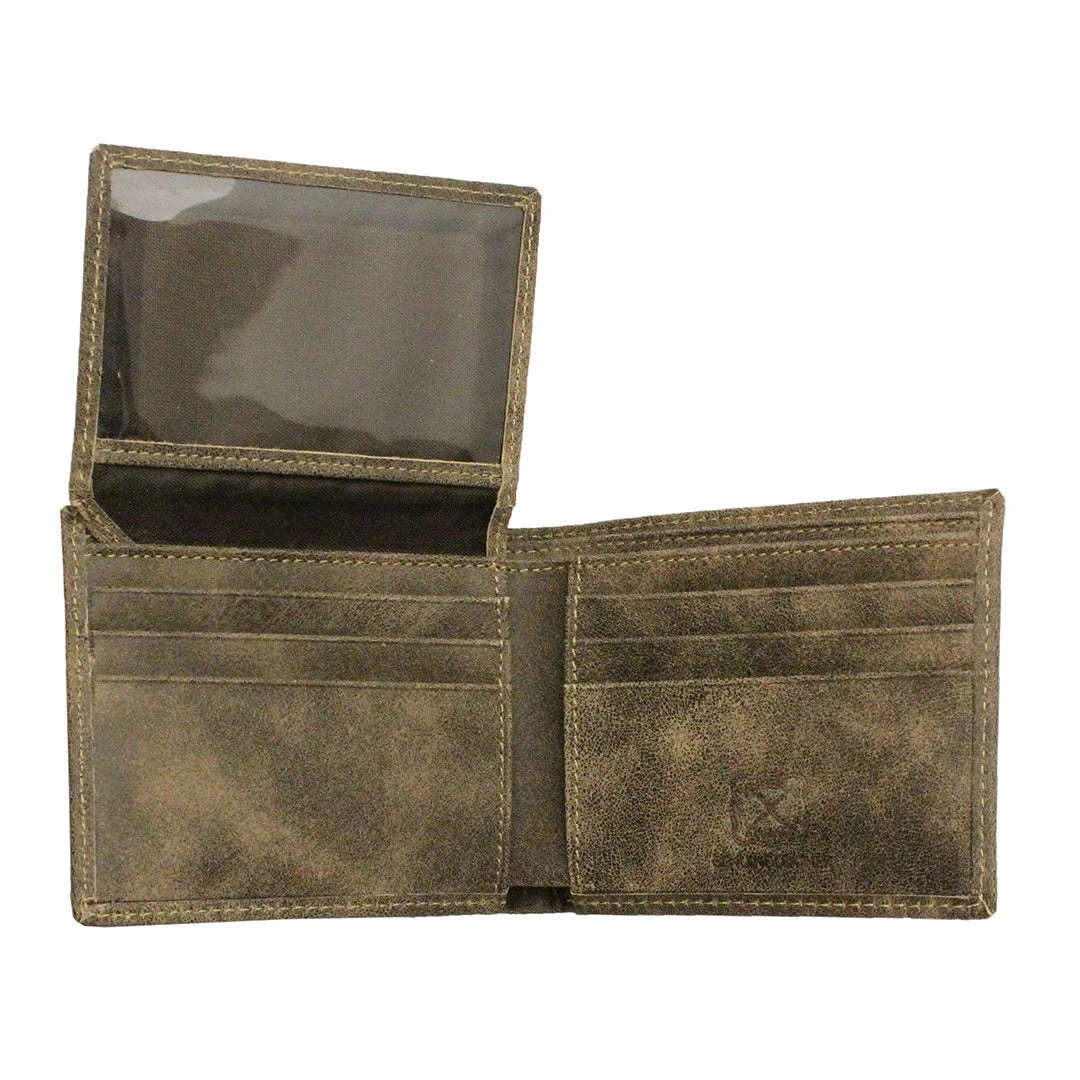 Twisted X Men's Distressed Leather Bi-Fold Wallet - Image 3
