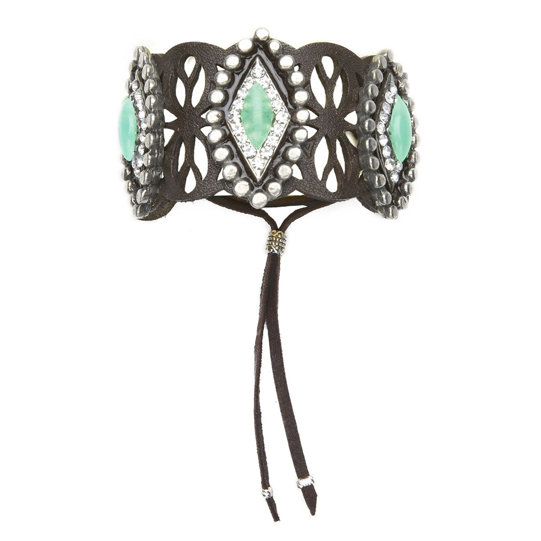 Cowgirl Confetti Women's Trail Of Tides Leather Cuff Bracelet