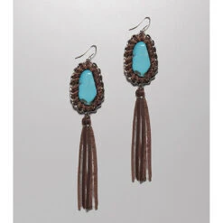 Cowgirl Confetti Women's Hint Of Glamour Stone & Tassel Earrings