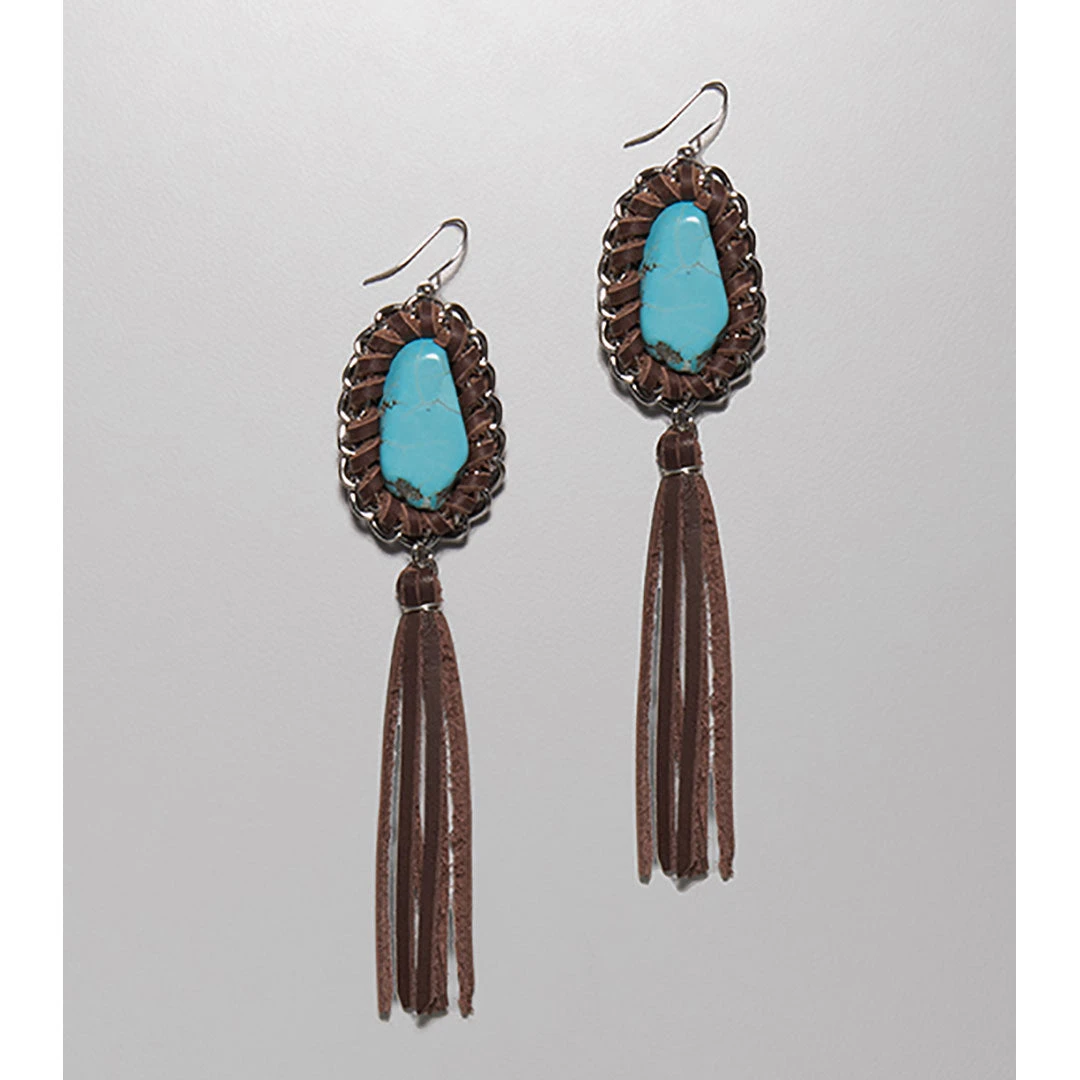 Cowgirl Confetti Women's Hint Of Glamour Stone & Tassel Earrings