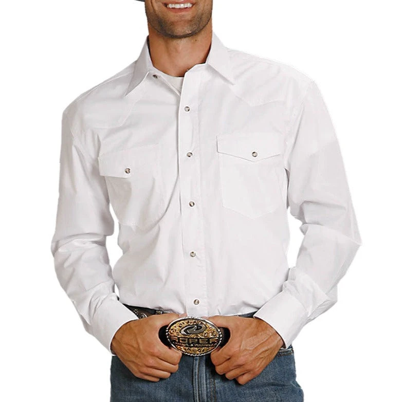 Roper Men's Poplin Western Shirt - Image 3