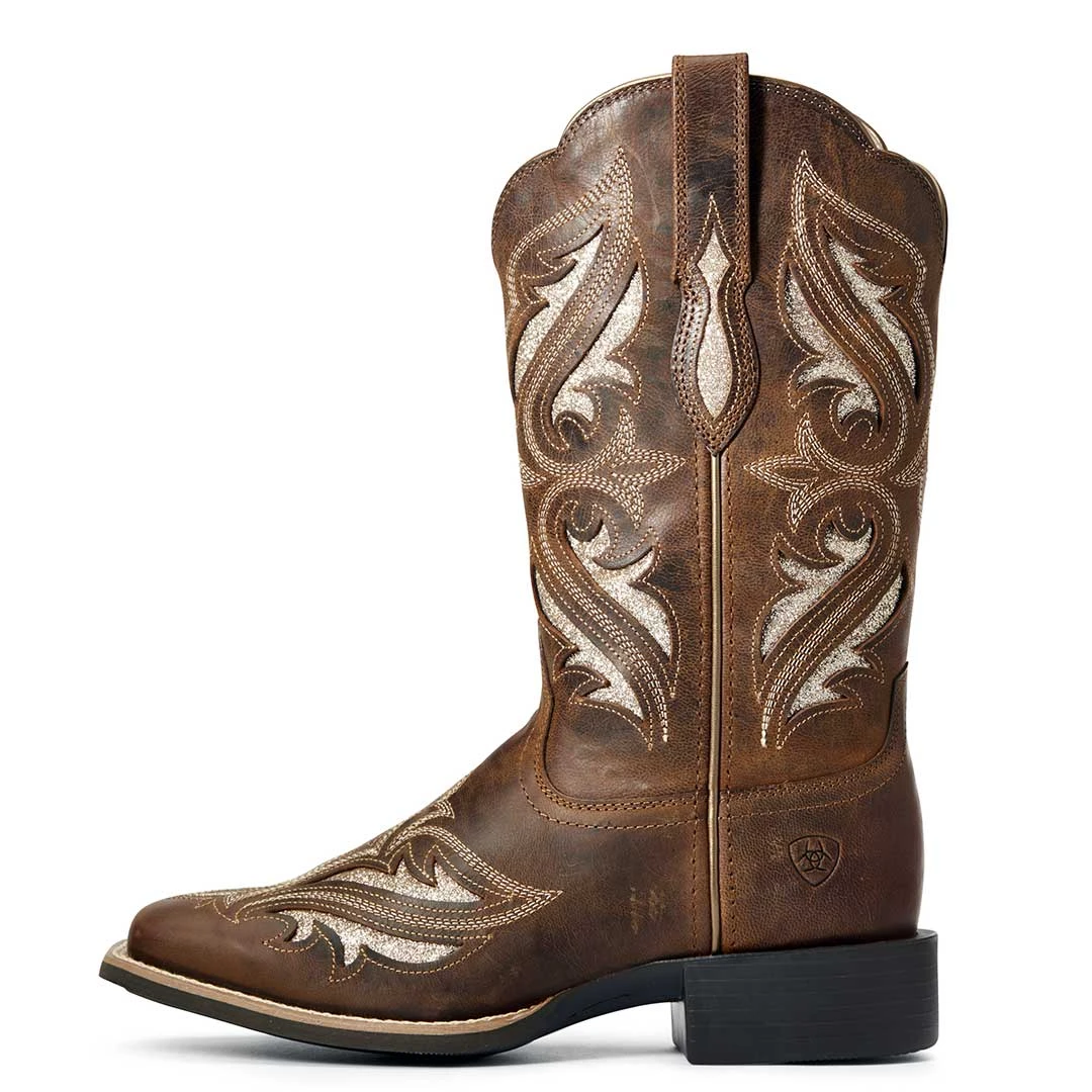 Ariat Women's Round Up Bliss Square Toe Cowgirl Boots - Image 2