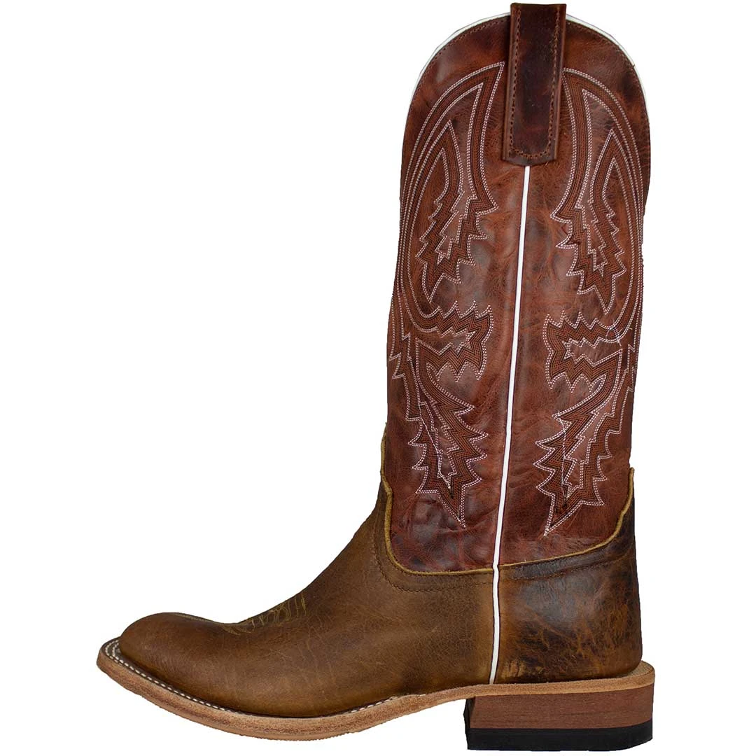 Anderson Bean Men's Square Toe Bison Cowboy Boots - Image 3