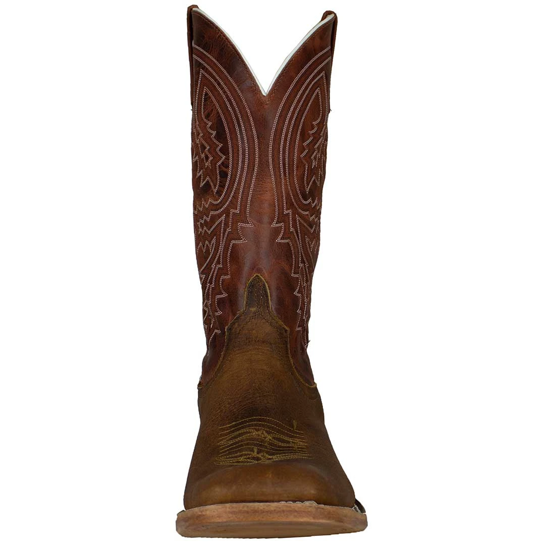 Anderson Bean Men's Square Toe Bison Cowboy Boots - Image 4