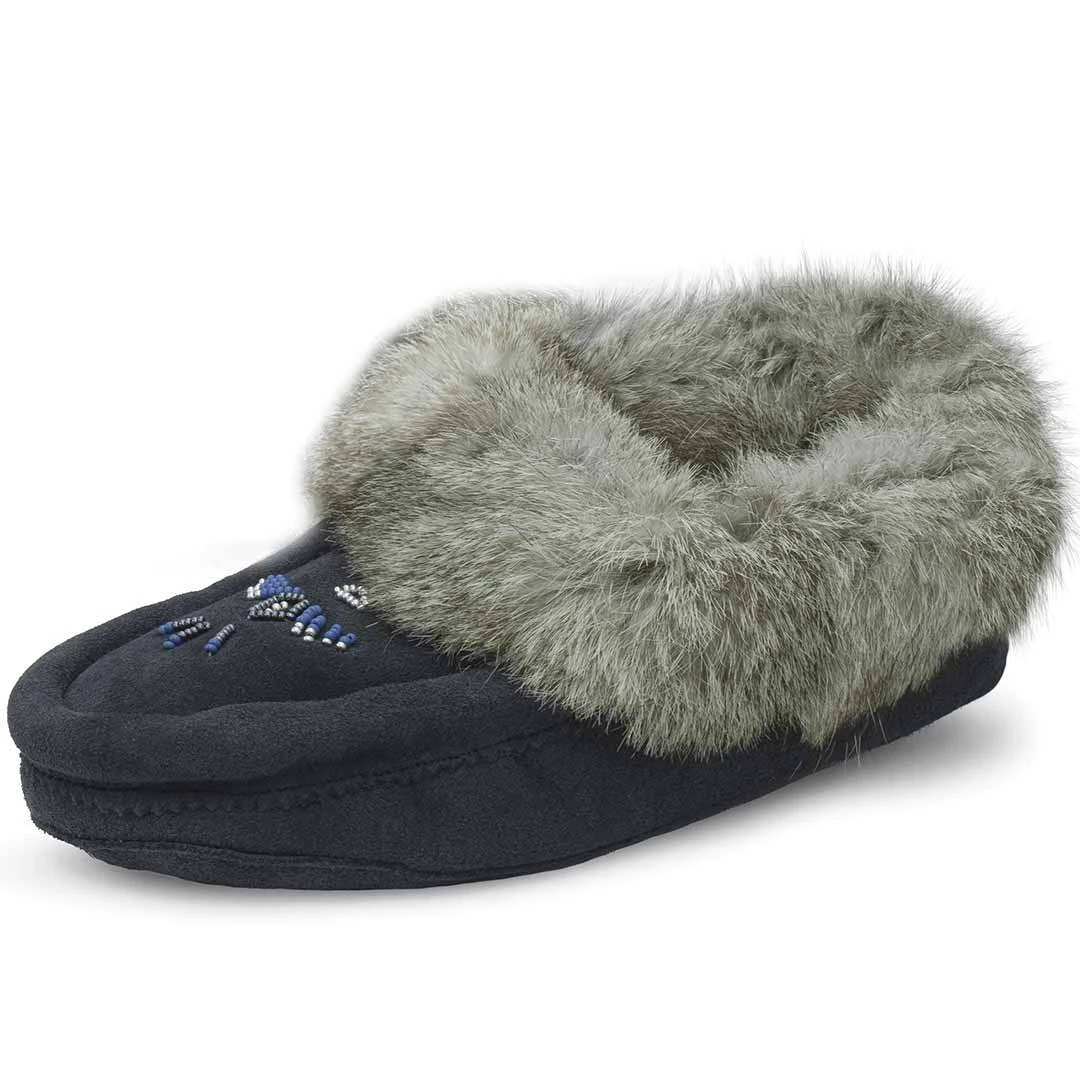 Lammle's Women's Fur Trim Moccasins