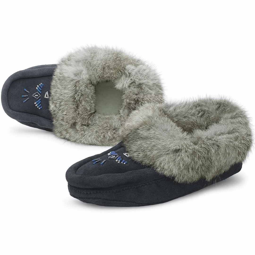 Lammle's Women's Fur Trim Moccasins - Image 2