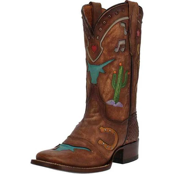 Dan Post Women's Western Dream Square Toe Cowgirl Boots