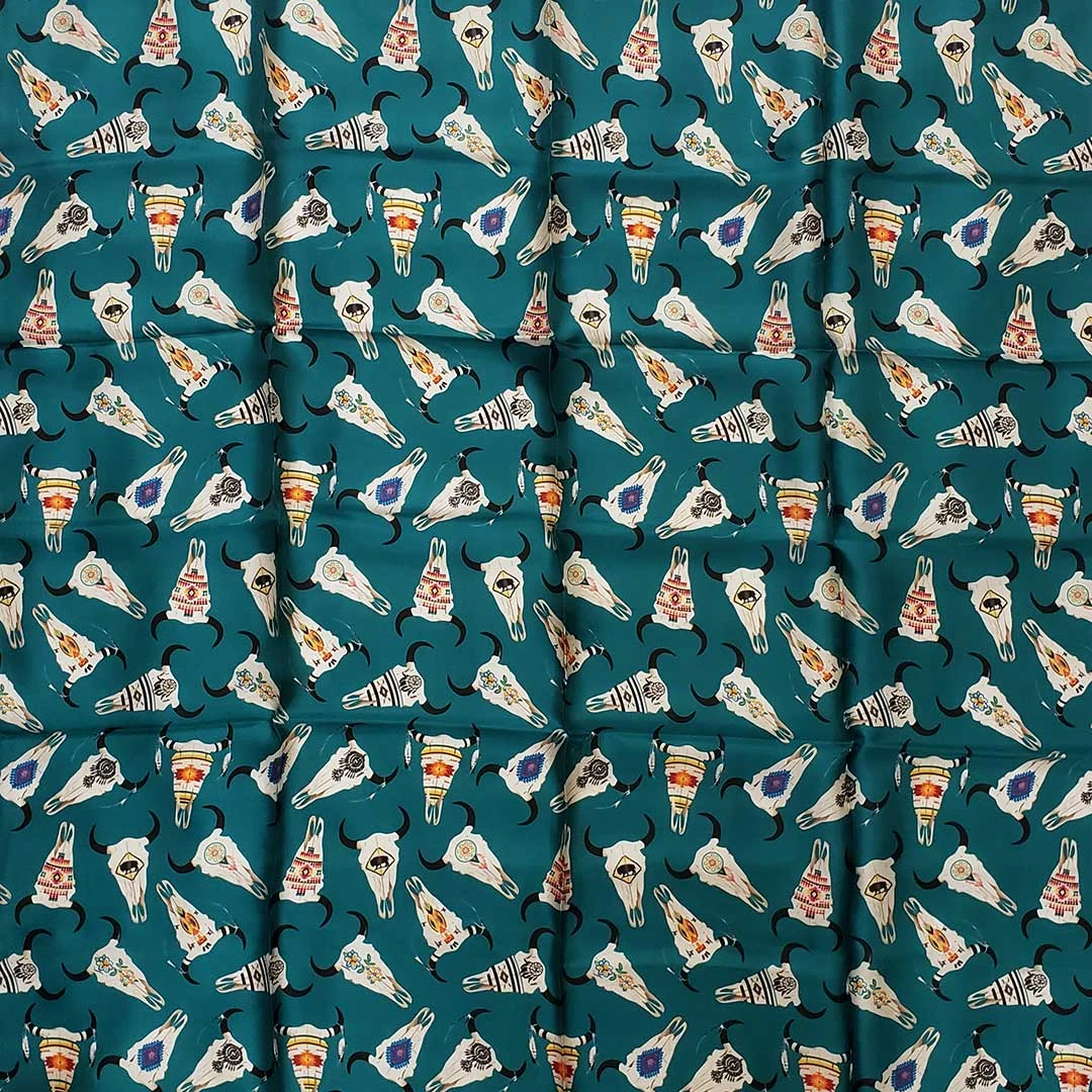 Austin Accent Steer Skull Wild Rag - Image 2