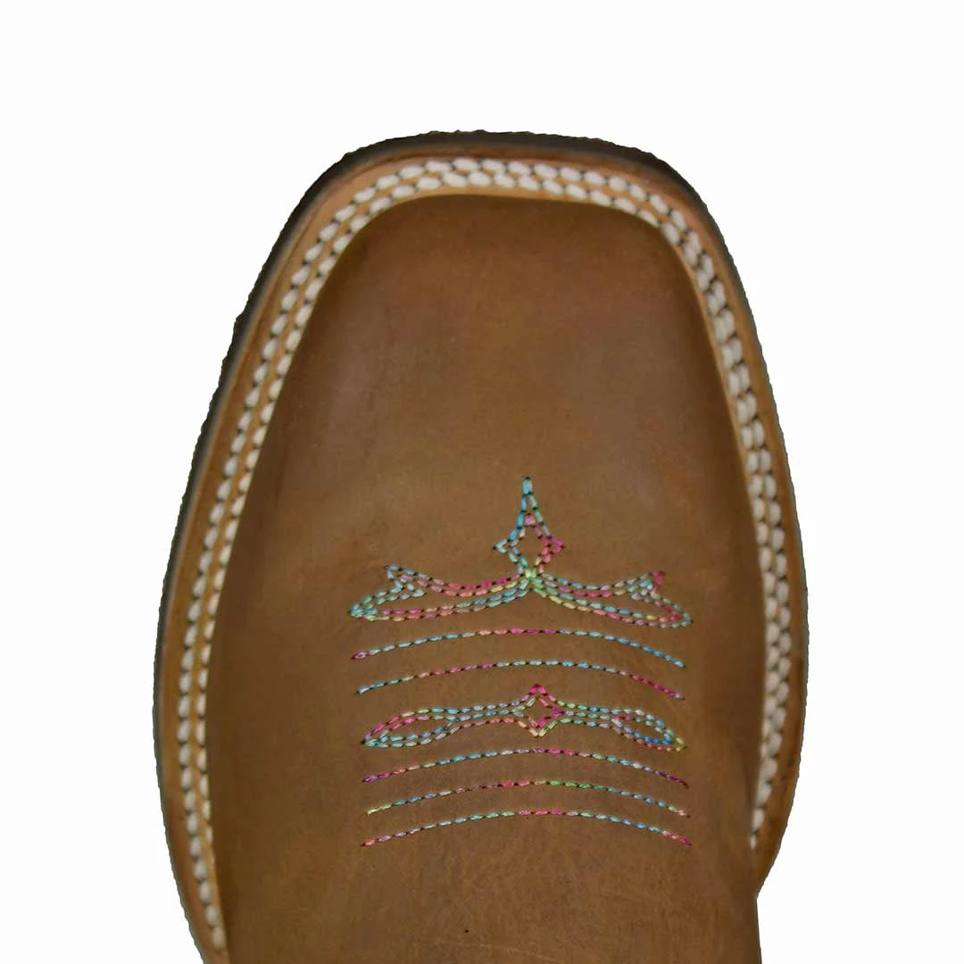 Roper Youth Girls' Turquoise Shaft Cowgirl Boots - Image 6