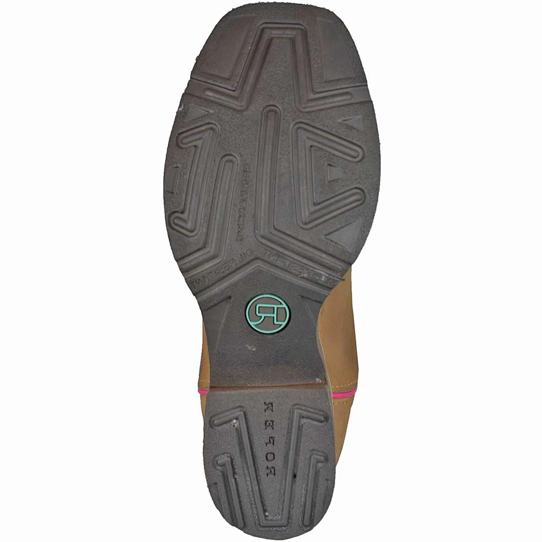 Roper Youth Girls' Turquoise Shaft Cowgirl Boots - Image 7