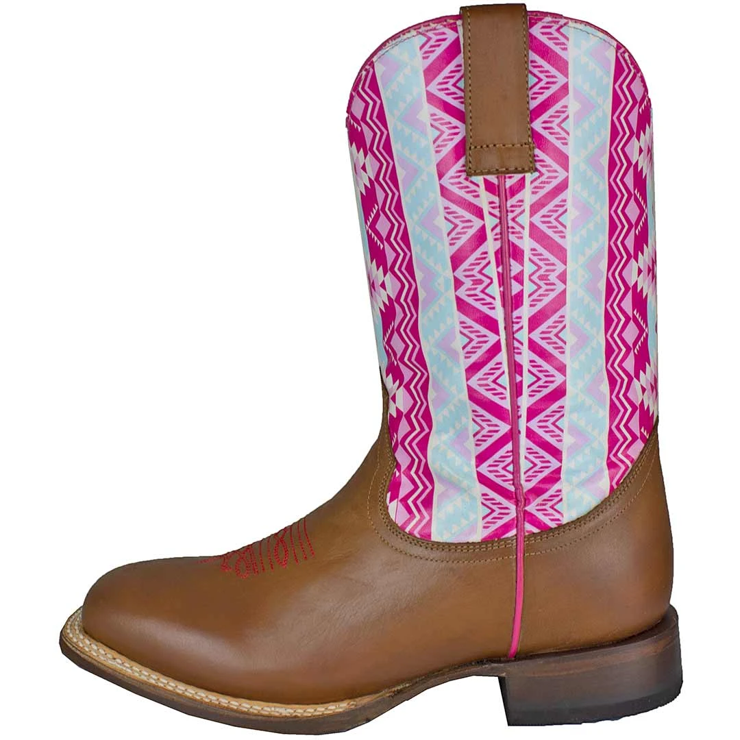 Roper Youth Girls' Aztec Shaft Cowgirl Boots - Image 2