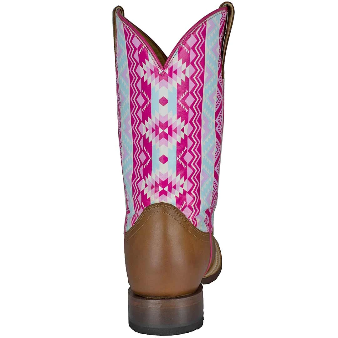 Roper Youth Girls' Aztec Shaft Cowgirl Boots - Image 5