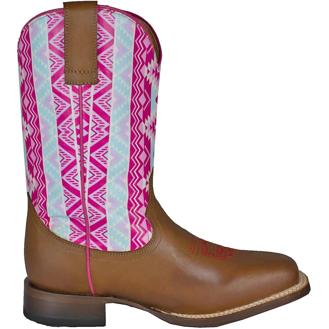 Roper Youth Girls' Aztec Shaft Cowgirl Boots - Image 3