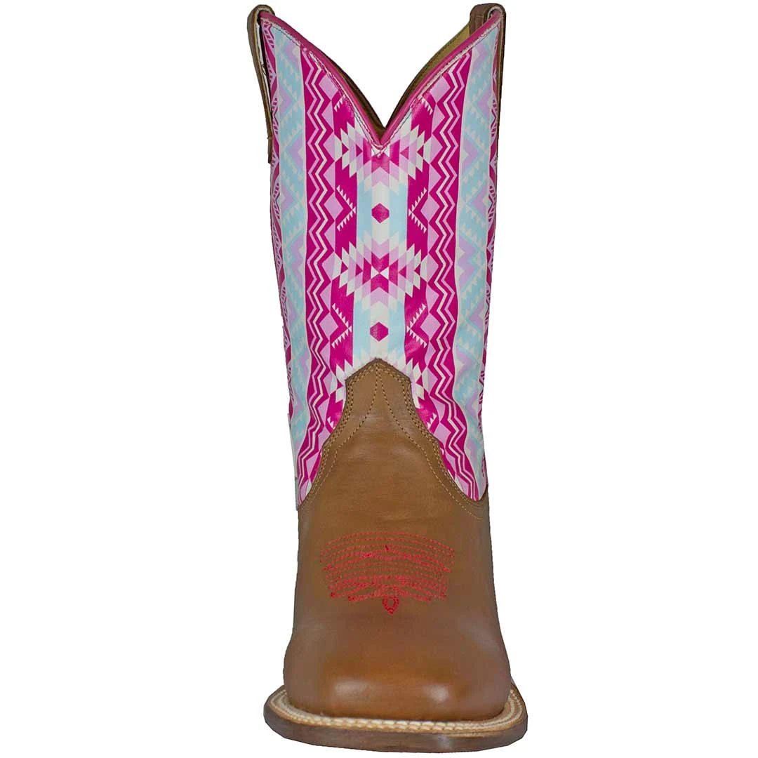 Roper Youth Girls' Aztec Shaft Cowgirl Boots - Image 4