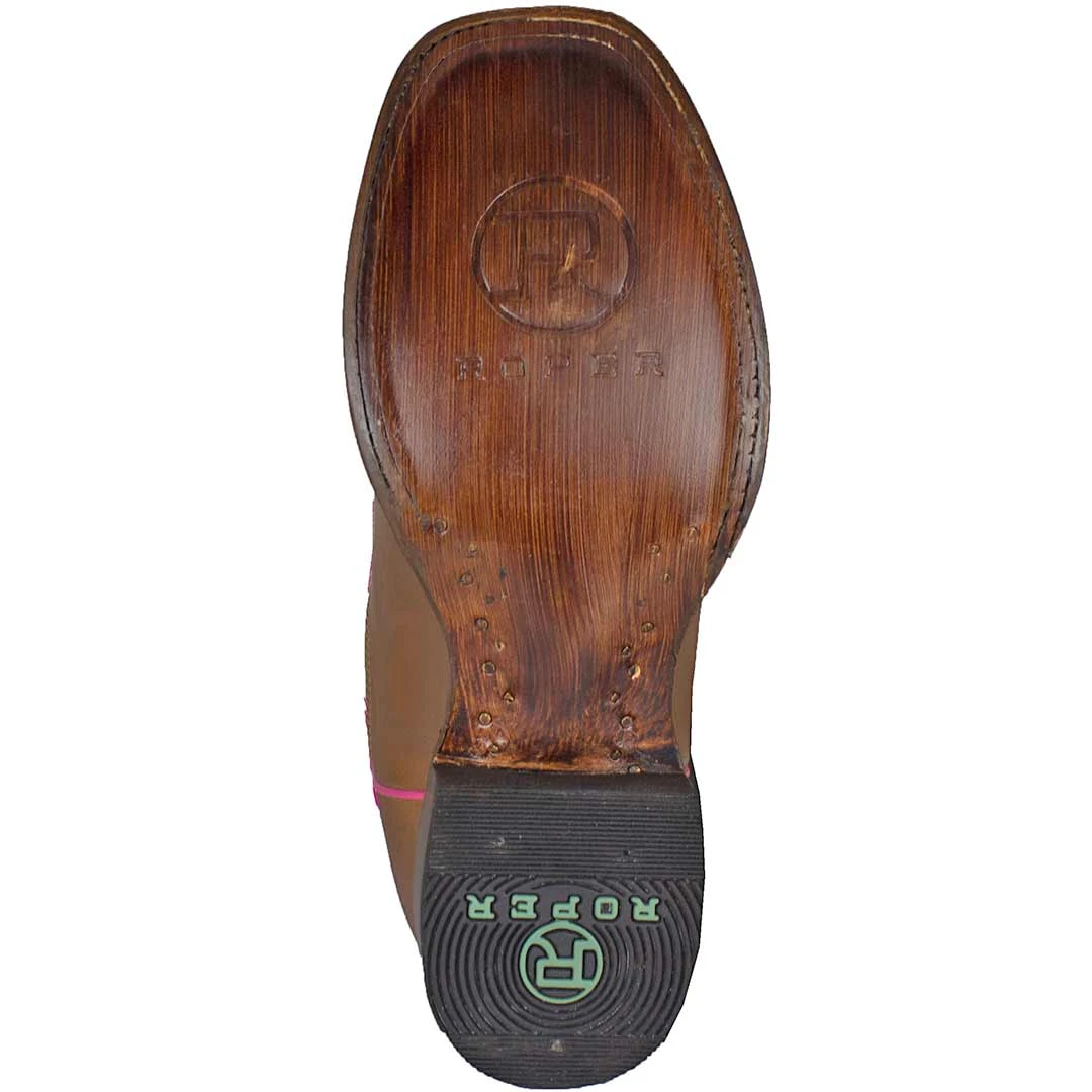 Roper Youth Girls' Aztec Shaft Cowgirl Boots - Image 7