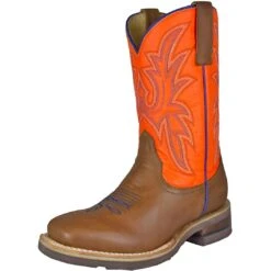 Roper Youth Orange Shaft Cowboy Boots