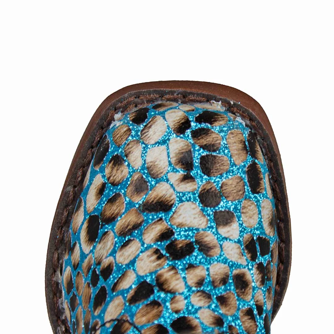 Roper Toddler Girls' Glitter Leopard Cowgirl Boots - Image 7