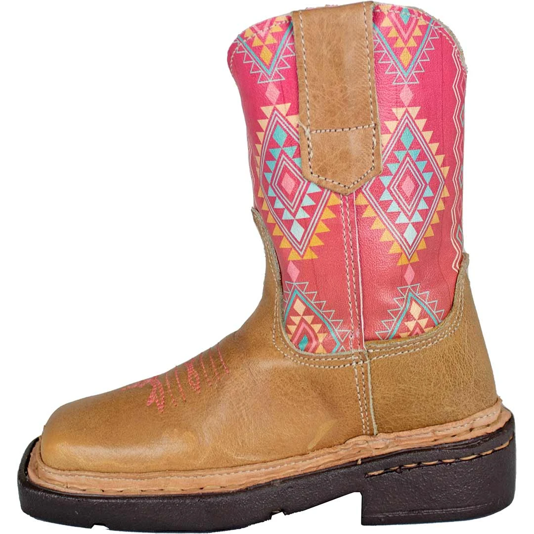 Roper Toddler Girls' Aztec Shaft Cowgirl Boots - Image 2