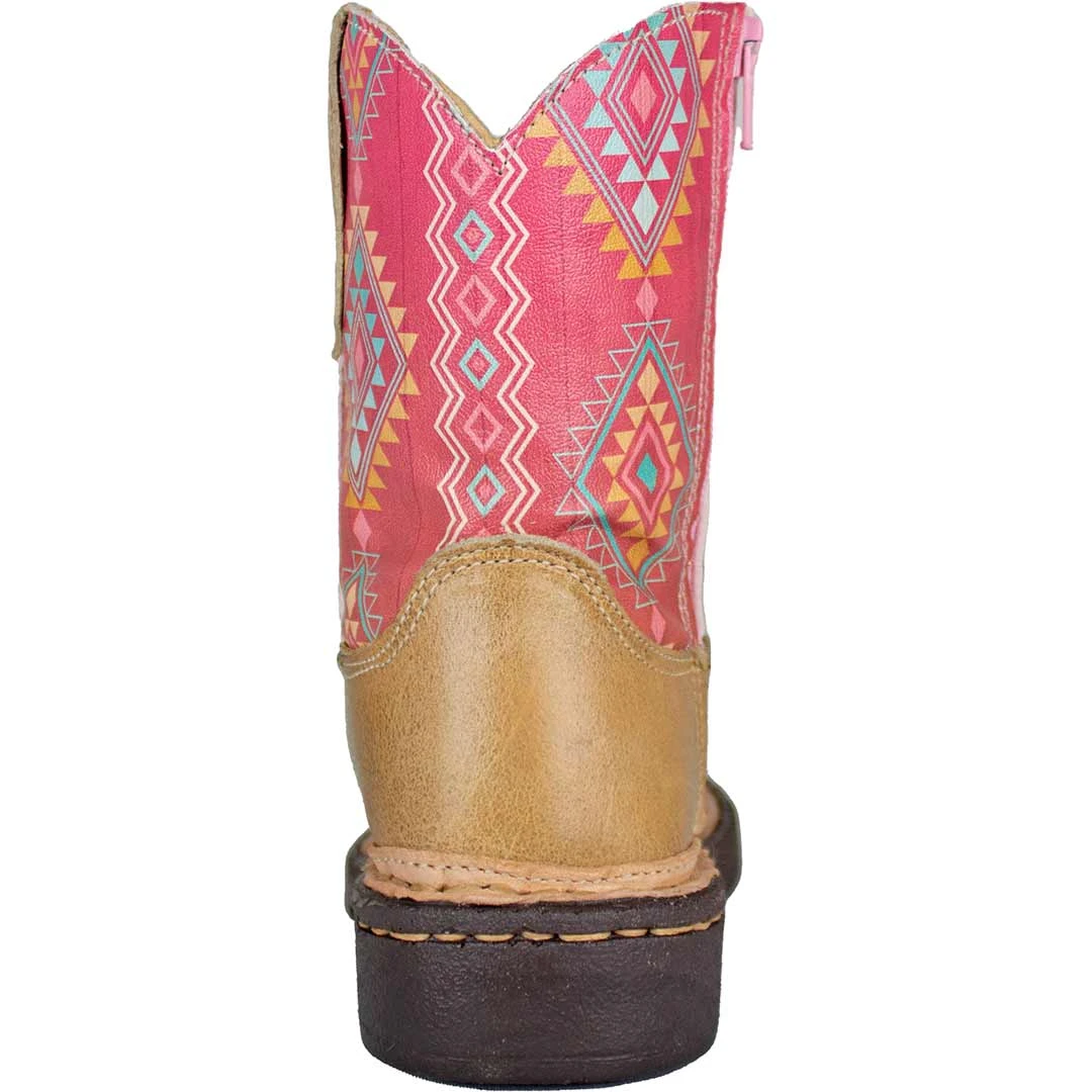 Roper Toddler Girls' Aztec Shaft Cowgirl Boots - Image 5