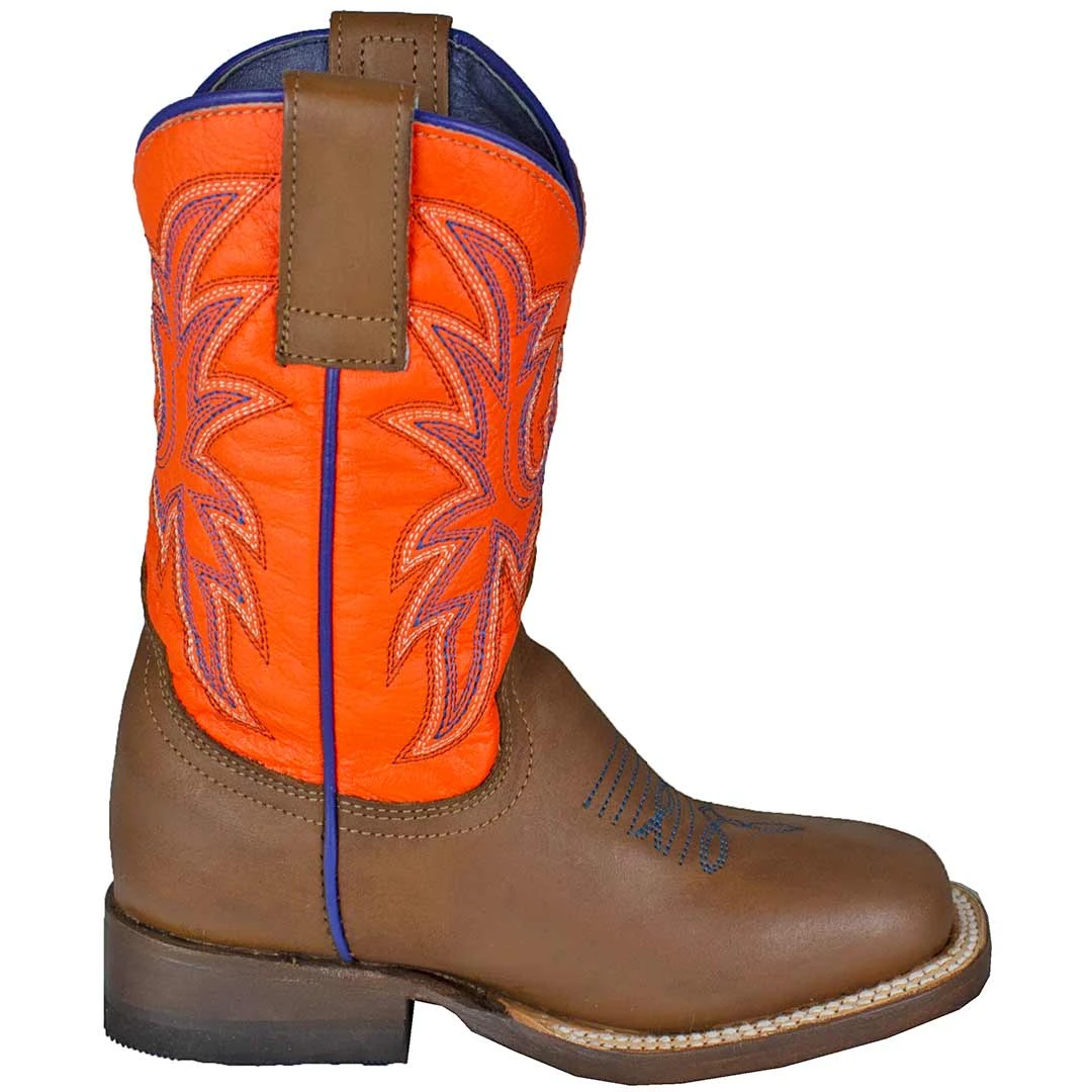 Roper Kids' Orange Shaft Cowboy Boots - Image 3