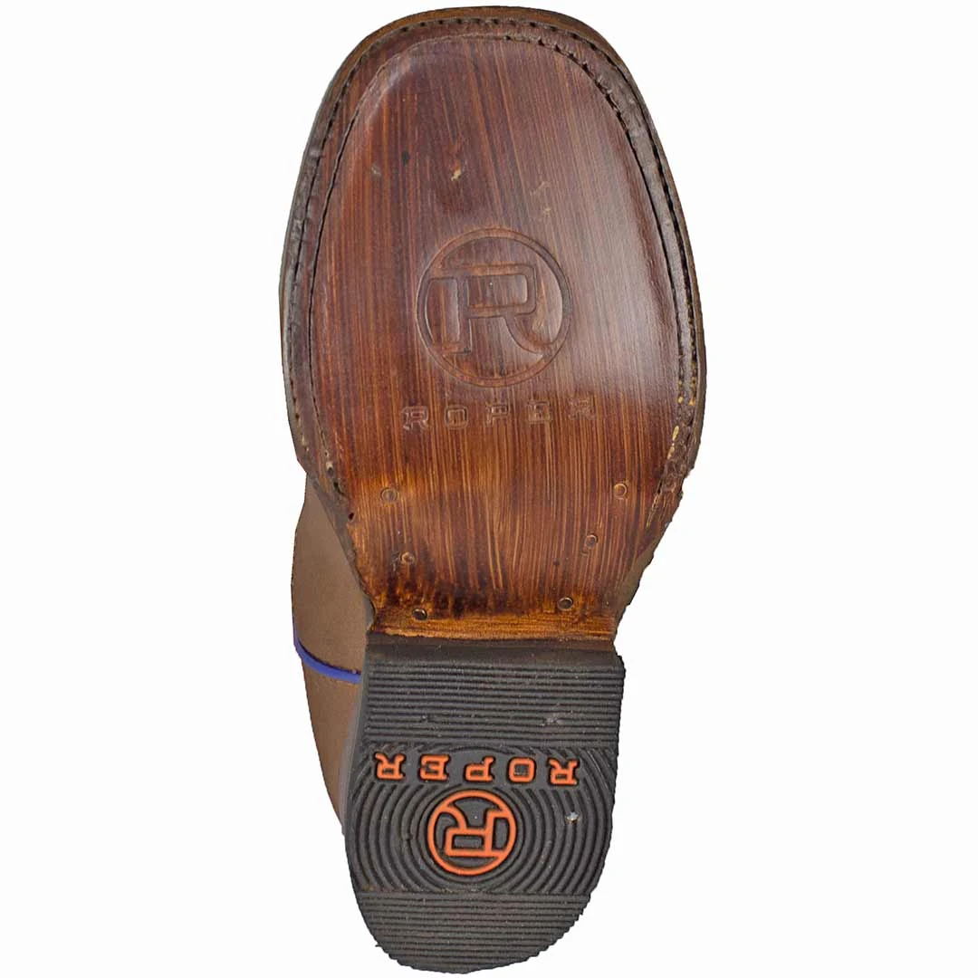 Roper Kids' Orange Shaft Cowboy Boots - Image 7