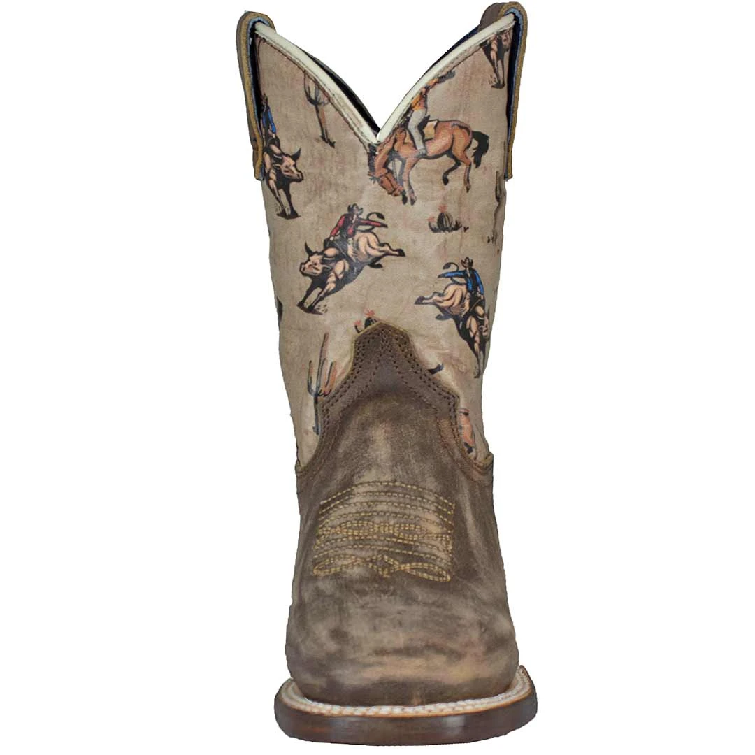Roper Kids' Buckin' Shaft Cowboy Boots - Image 4