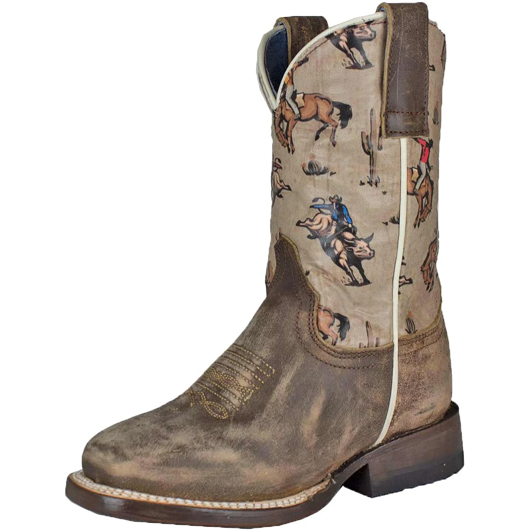Roper Kids' Buckin' Shaft Cowboy Boots