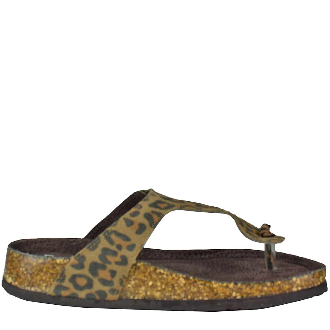 Roper Women's Leopard Print Thong Sandals - Image 3